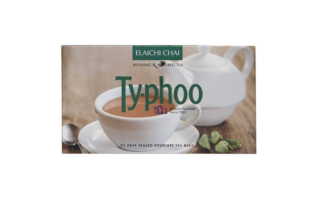 Typhoo Elaichi Chai (Reviving Flavoured Tea)   Box  25 pcs